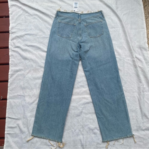 NWT MANGO Jeans Women’s Size 6 Vintage Light Wash Grunge - Picture 8 of 9